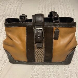 Coach Brown Satchel Style Purse